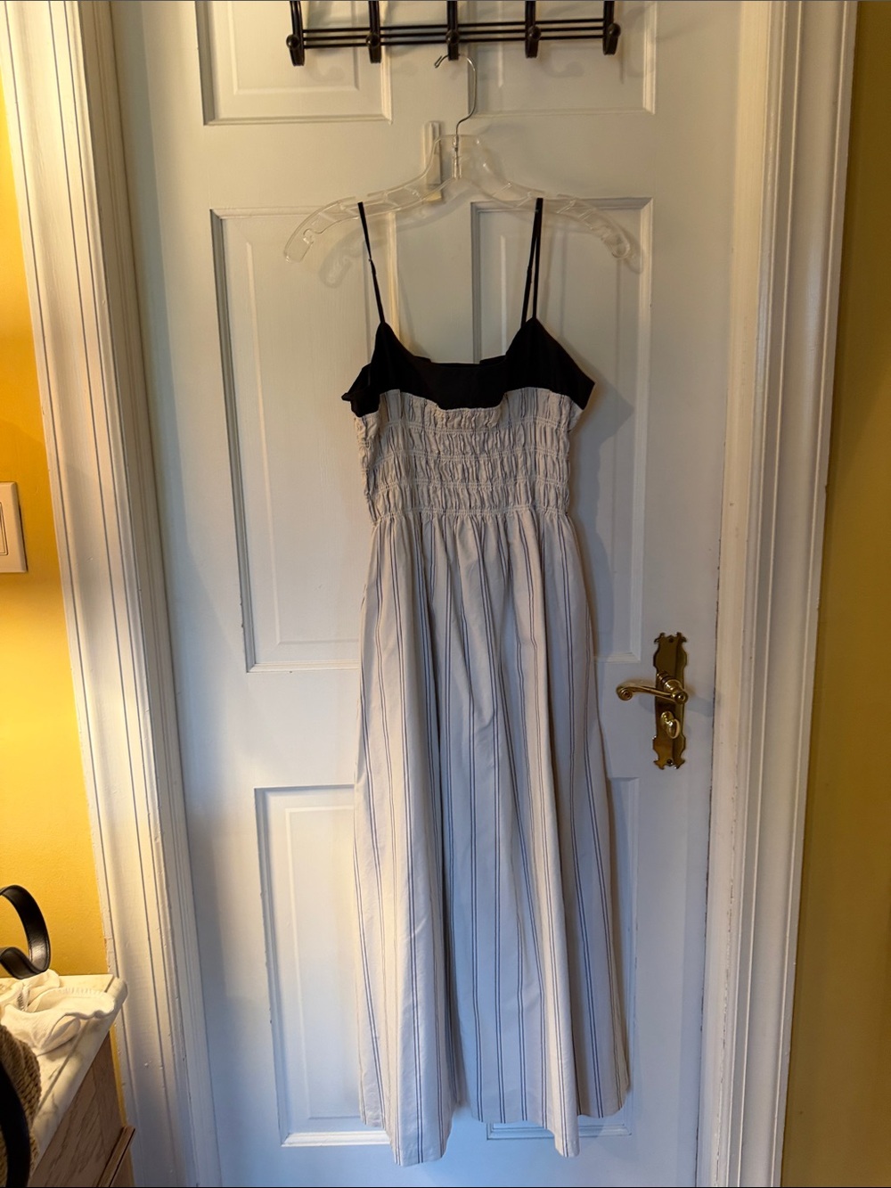 Rails Black and White Striped Maxi Dress